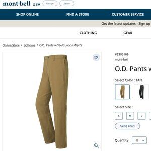 LOTS of men's hiking pants